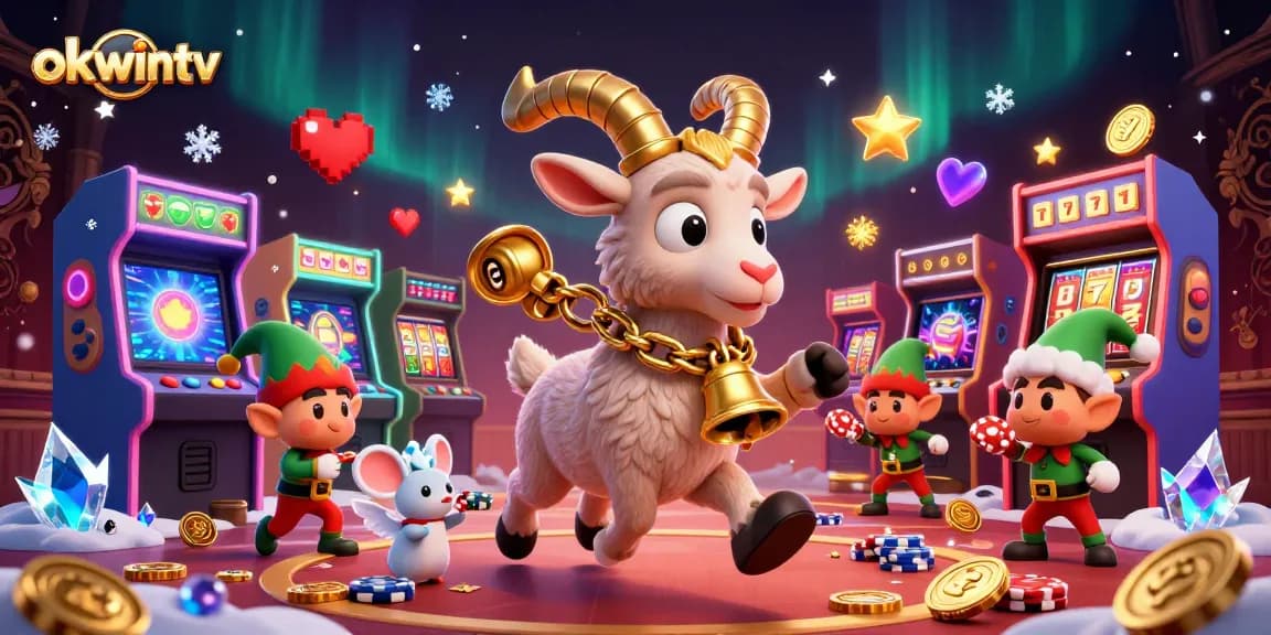 Enjoy thrilling gameplay at okwintv as the Krampus goat runs a festive casino adventure.