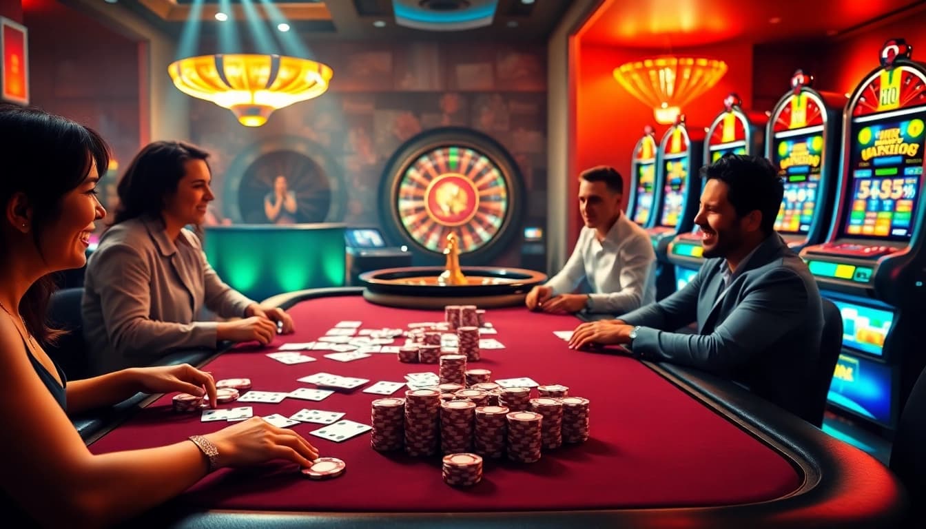Experience thrilling poker gameplay at Haywin's vibrant and upscale online casino.