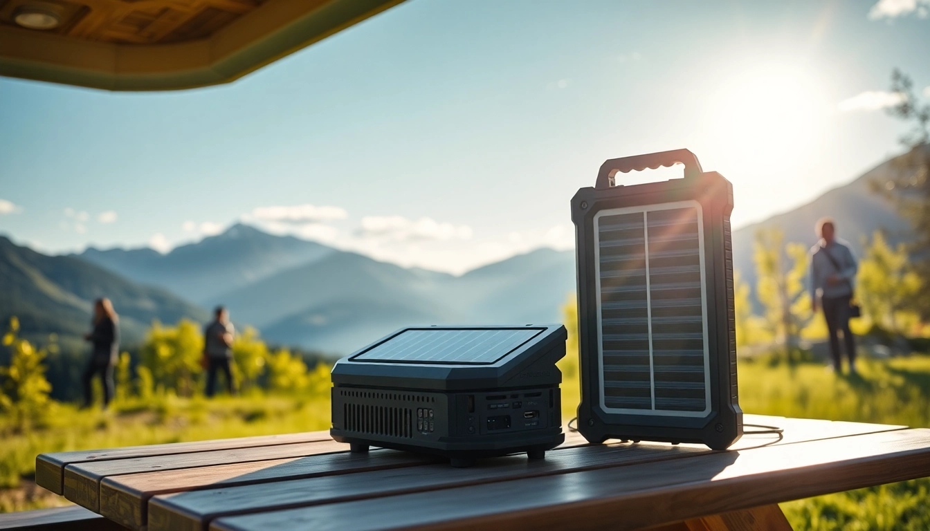 EcoFlow portable power station showcased outdoors amidst nature's beauty and vibrant scenery.