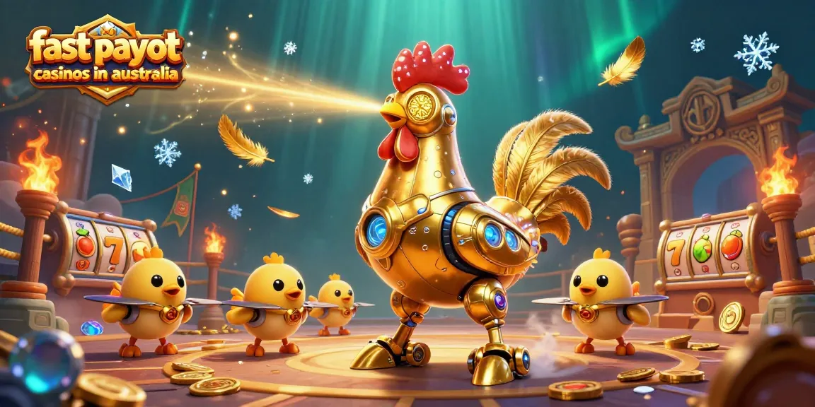 Experience the excitement of fast payout casinos in Australia with vivid gaming elements.