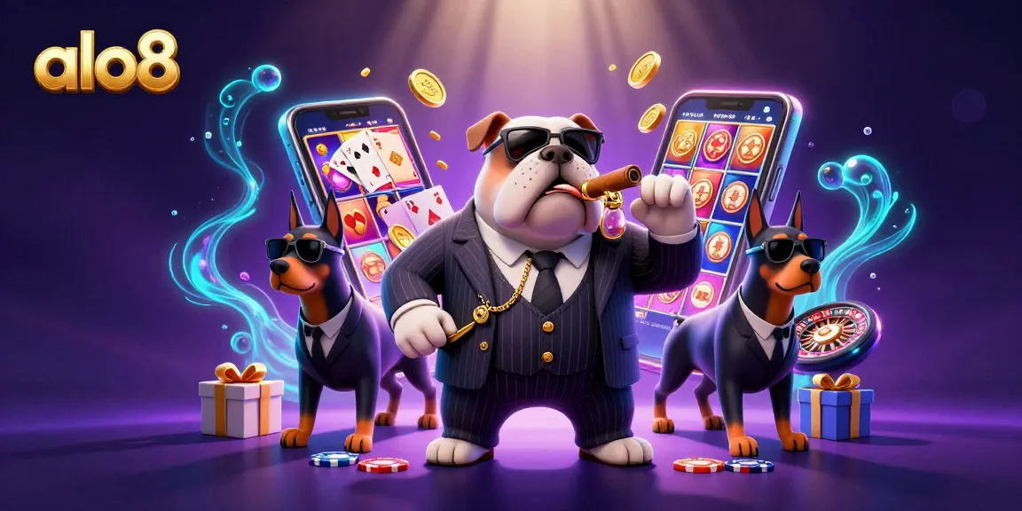 Experience thrilling gaming action with alo8 in a vibrant 3D digital casino setting.