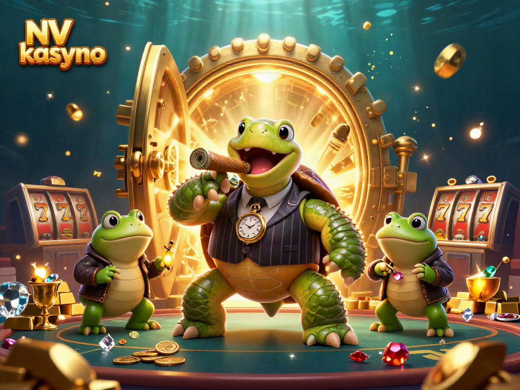 Experience thrilling gameplay at NV kasyno with dazzling slot reels and lively characters.