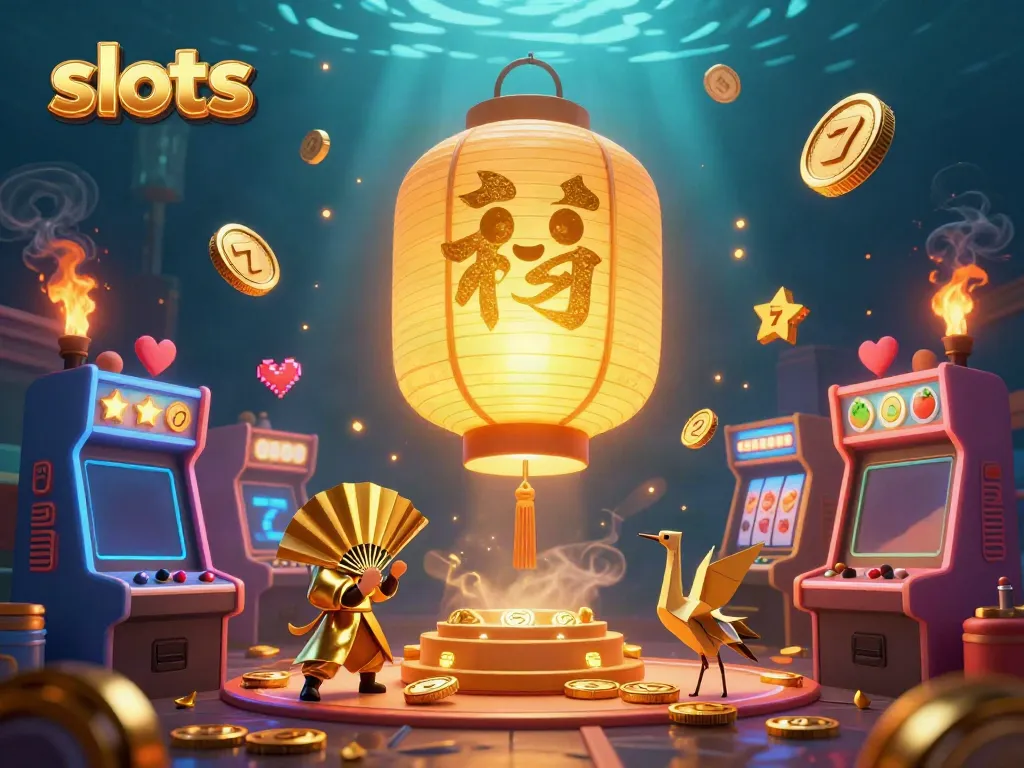 Play exciting slots with a golden lantern spirit and dynamic casino elements.