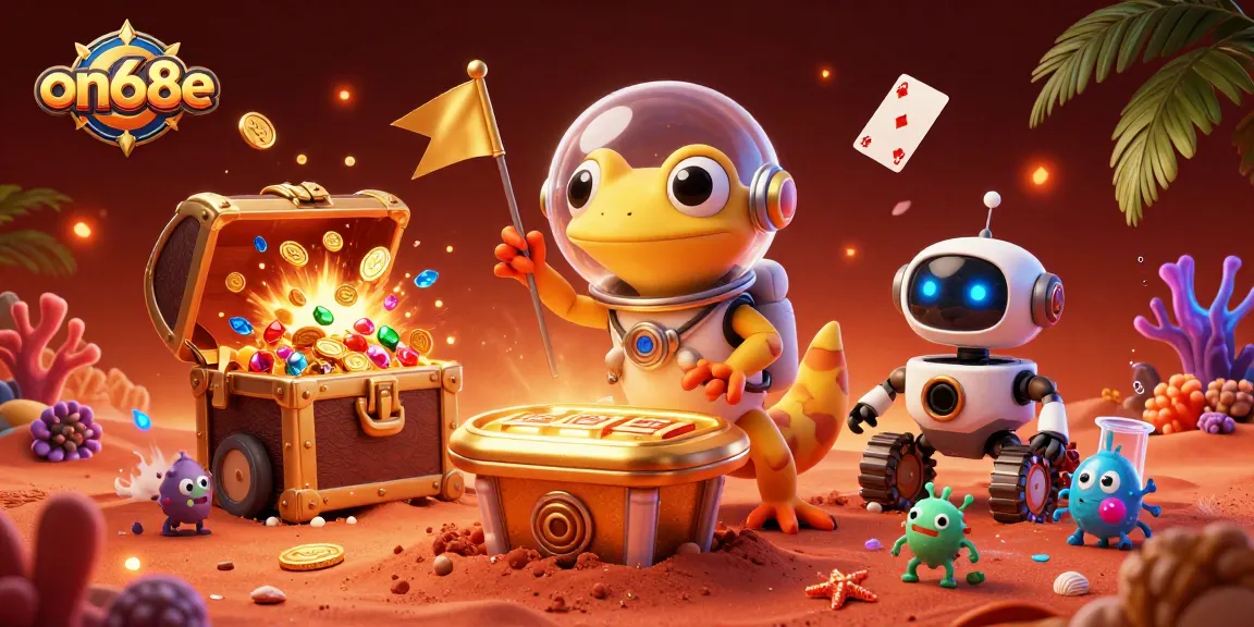 Experience thrilling Winnings at on68e, with slots exploding with treasure and vibrant casino action.