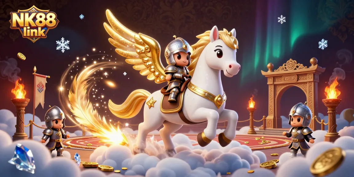 Engage with NK88 link and discover gaming excitement in this vibrant casino illustration.
