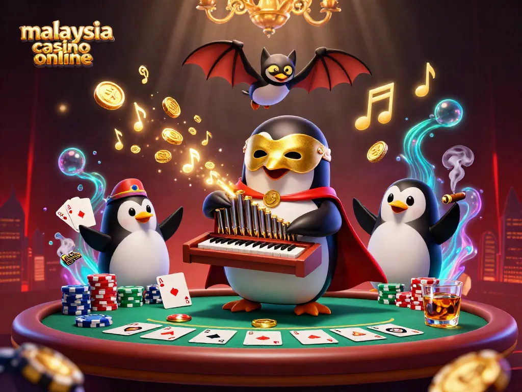 Play at malaysia casino online and win big as the penguin serenades with golden coins