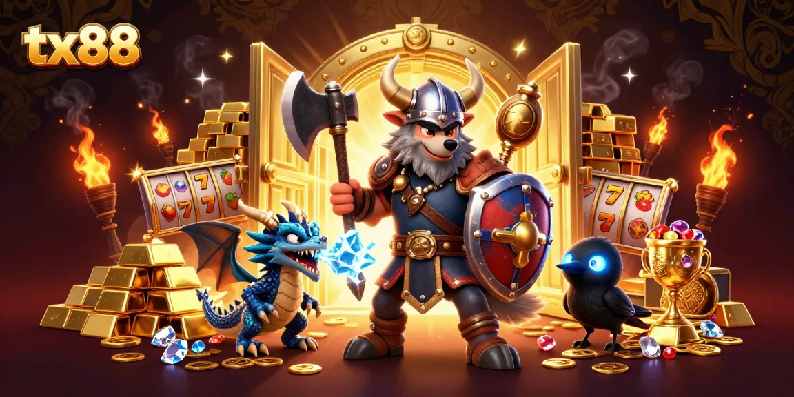 Experience winning excitement with tx88, featuring epic Viking warrior and dazzling treasures.
