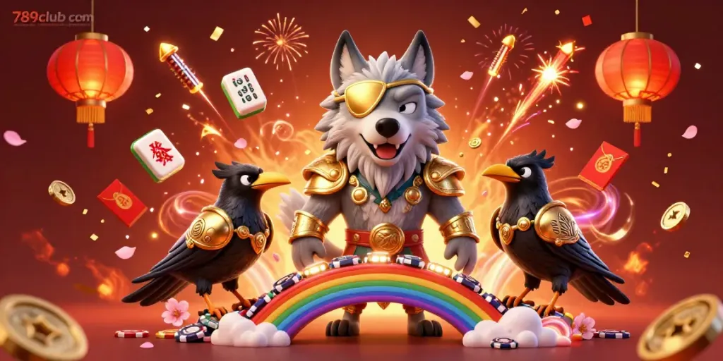 Experience excitement with Odin and ravens in a vibrant 3D scene celebrating 789club com.