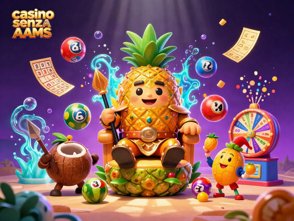 Gioca nei casinò senza AAMS con avvincenti giochi e personaggi colorati in un'illustrazione dinamica