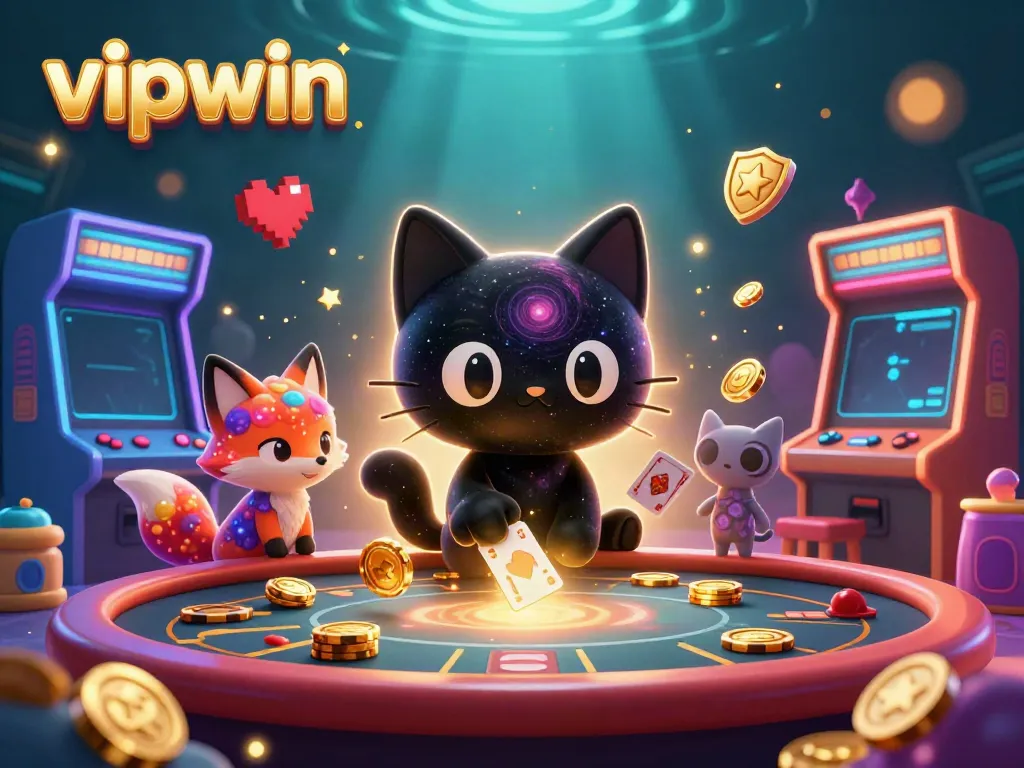 Engage in thrilling gameplay at vipwin's cosmic casino with captivating characters and vibrant elements.