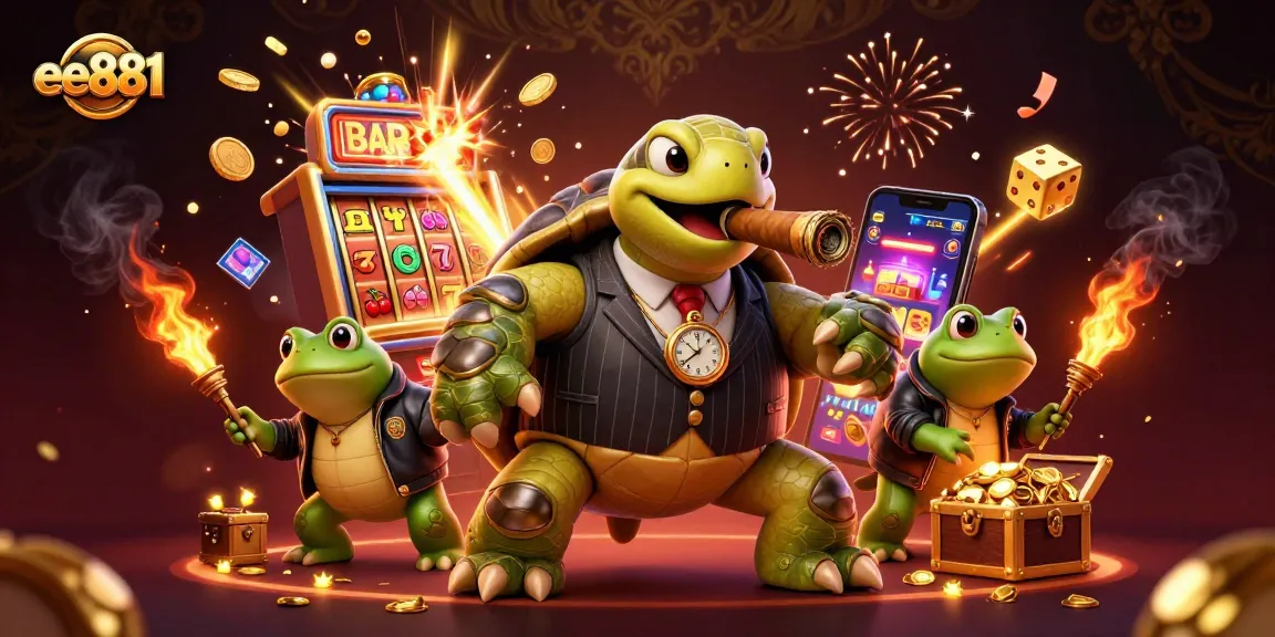Experience dynamic gaming with ee881's vibrant casino scene featuring unique characters and thrilling gameplay.