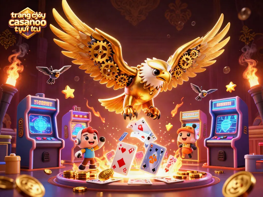 Trải nghiệm trang chơi casino trực tuyến với hình ảnh nghệ thuật 3D sống động và trò chơi hấp dẫn.