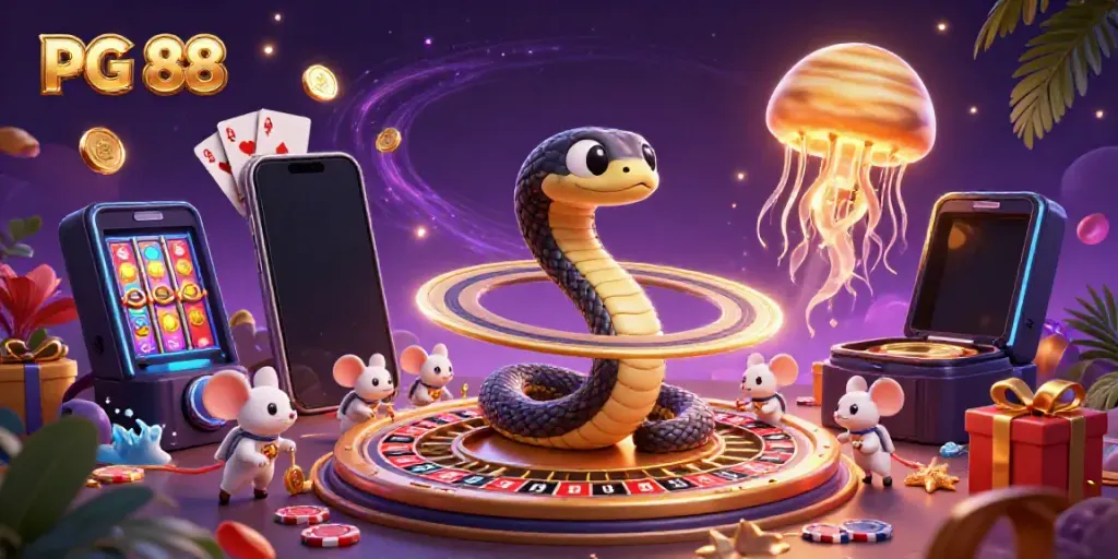 Engage in thrilling PG 88 roulette with a cosmic twist featuring astronauts and gambling elements.