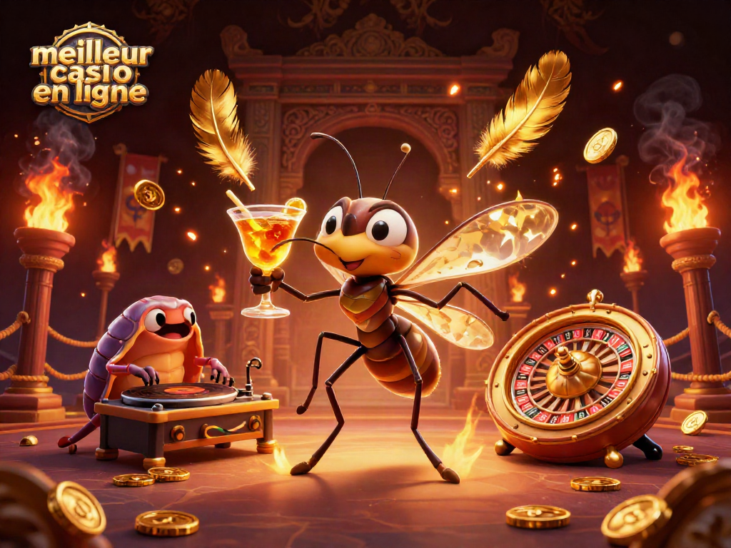 Explorez le meilleur casino en ligne avec un moustique absorbé dans l'ambre et un DJ trilobite.