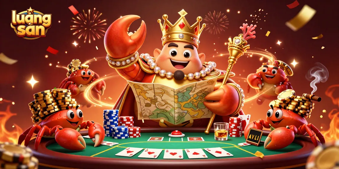 Experience the excitement of lương sơn's poker scene featuring the golden crab emperor amid vibrant gameplay.
