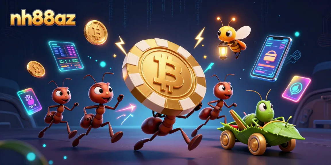 Experience thrilling heists at nh88az with a playful team of ants and vibrant casino elements.