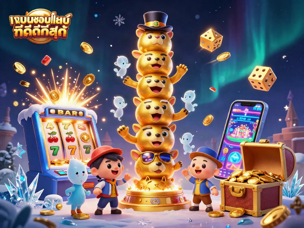 เล่นเกมใน เว็บพนันออนไลน์ ที่ดีที่สุด ด้วยภาพ 3D ของโทเท็มสีทองและสล็อตแมชชีนสุดมันส์
