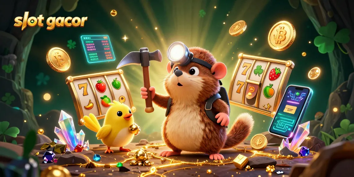 Experience thrilling slot gacor action with vibrant casino elements in a captivating 3D scene.