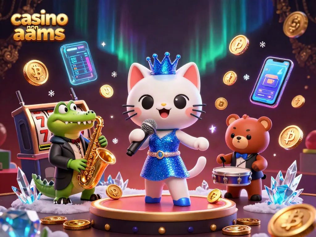 Gioca nei casinò non AAMS con la cat cantante e amici, tra monete Bitcoin e slot spettacolari.