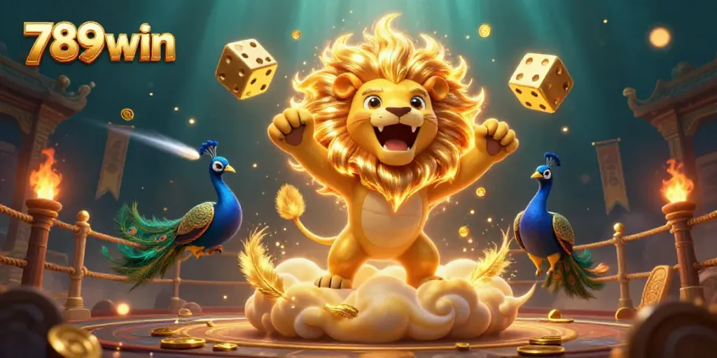 Experience thrilling wins with 789win in a vibrant casino scene featuring dynamic characters and elements.
