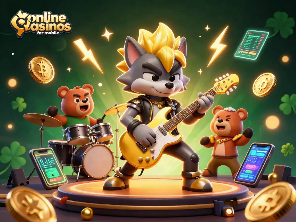Experience online casinos for mobile with vibrant 3D characters and dynamic gaming elements.