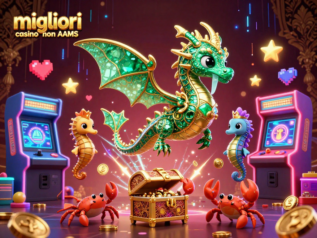 Esplora i migliori casino non AAMS con un drago marino 3D e una caccia al tesoro avvincente.