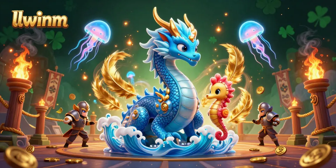 Experience thrilling gaming action at llwinm with a magical dragon and enchanting sea creatures.