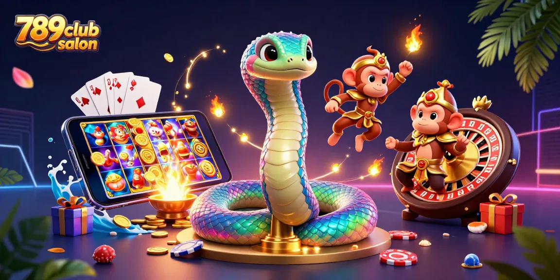 Khám phá 789club salon với một cảnh slot game sống động và đường săn jackpot.