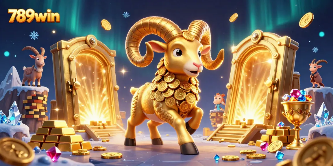 Play slots and win with 789win's golden illustration of jackpots, treasure vaults, and vibrant casino elements.