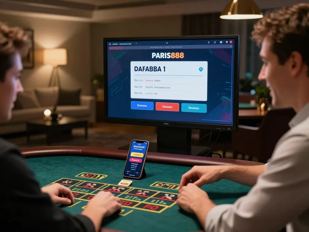 Player engaging with Paris888 daftar in an online live casino, showcasing excitement and strategic betting.