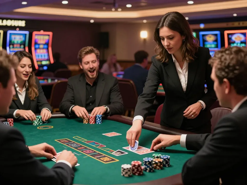 Players engage in a thrilling live dealer blackjack game at the 79 king table, showcasing strategic gameplay.