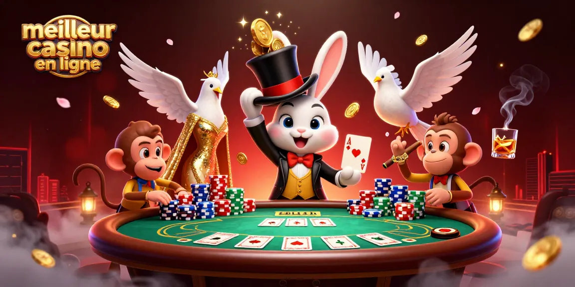 Gagnez avec les meilleures stratégies aux jeux du meilleur casino en ligne, illustré en 3D
