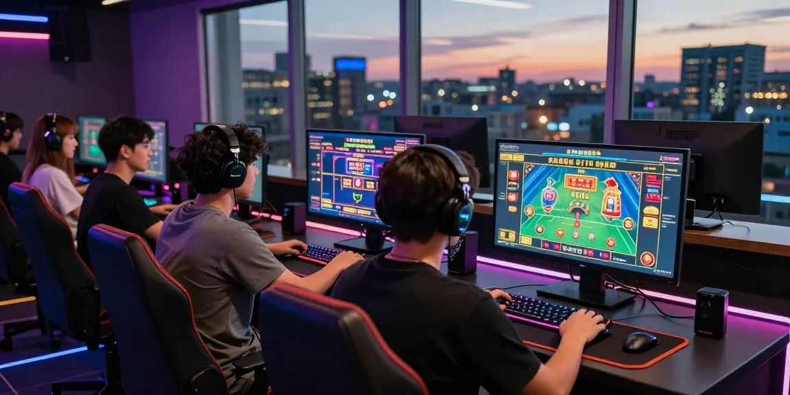 Exciting online gambling experience at hm88 with vibrant gaming setup and engaging players.