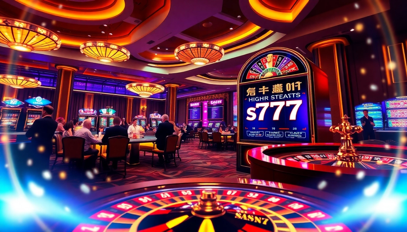 Engage with the exciting slot777 machine surrounded by luxury casino ambiance.