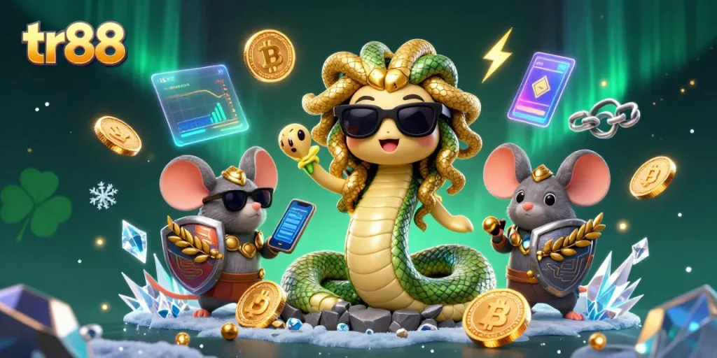 Win big with tr88 as Medusa and allies battle in a vibrant casino scene.