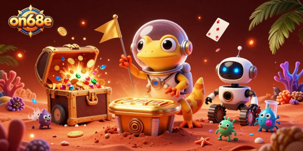 Experience thrilling Winnings at on68e, with slots exploding with treasure and vibrant casino action.